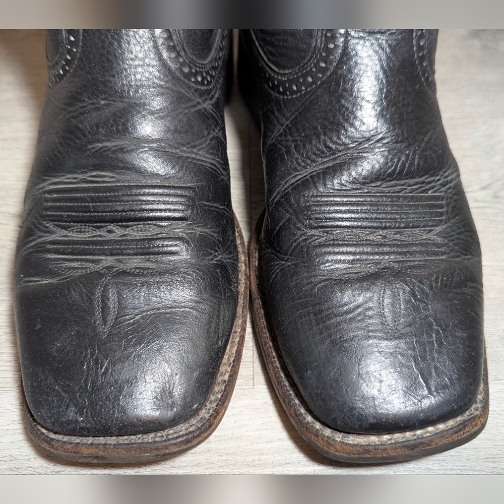 Ariat Tycoon Square Toe Boots Brown Leather - Picture 8 of 10